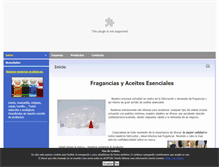 Tablet Screenshot of fraganciasyesencias.com